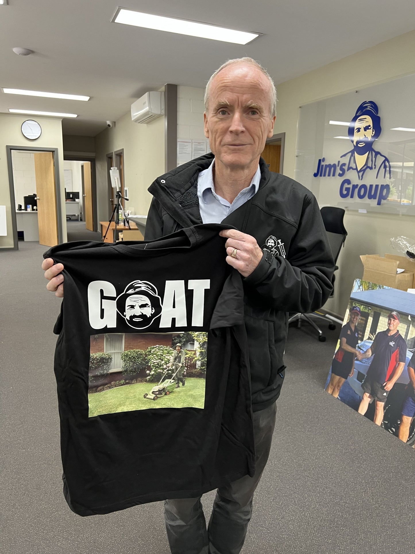 Jim’s ‘GOAT’ of Mowing T-Shirt (Unisex)